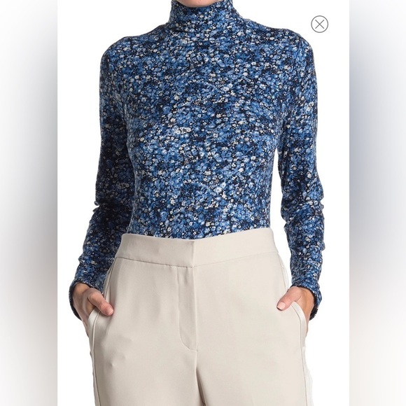 NWT By Design Turtleneck Long Sleeve Jersey Top - Picture 1 of 4